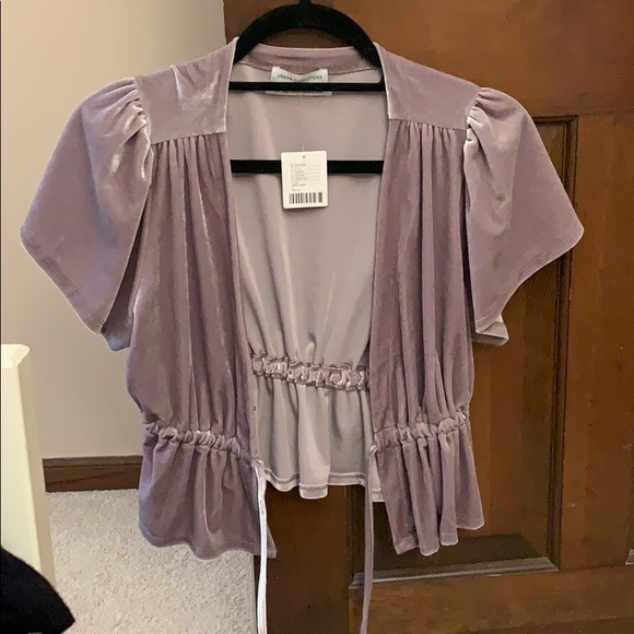 Urban outfitters short sleeve tie top - Picture 3 of 3